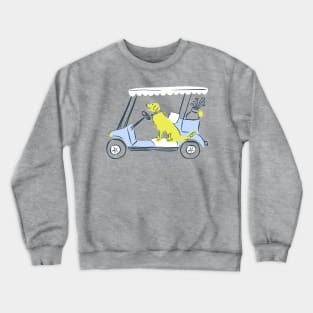 Golf Cart Dog Crewneck Sweatshirt